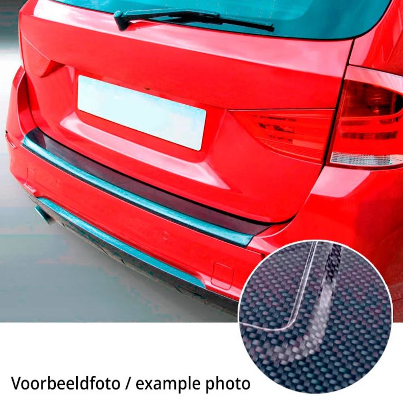 ABS Rear bumper protector  Audi Q6 e-tron (GFB) 2024- Carbon-Look