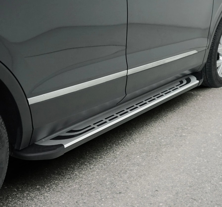 Treeplanken voor Dodge Nitro 06-12 aluminium zwart