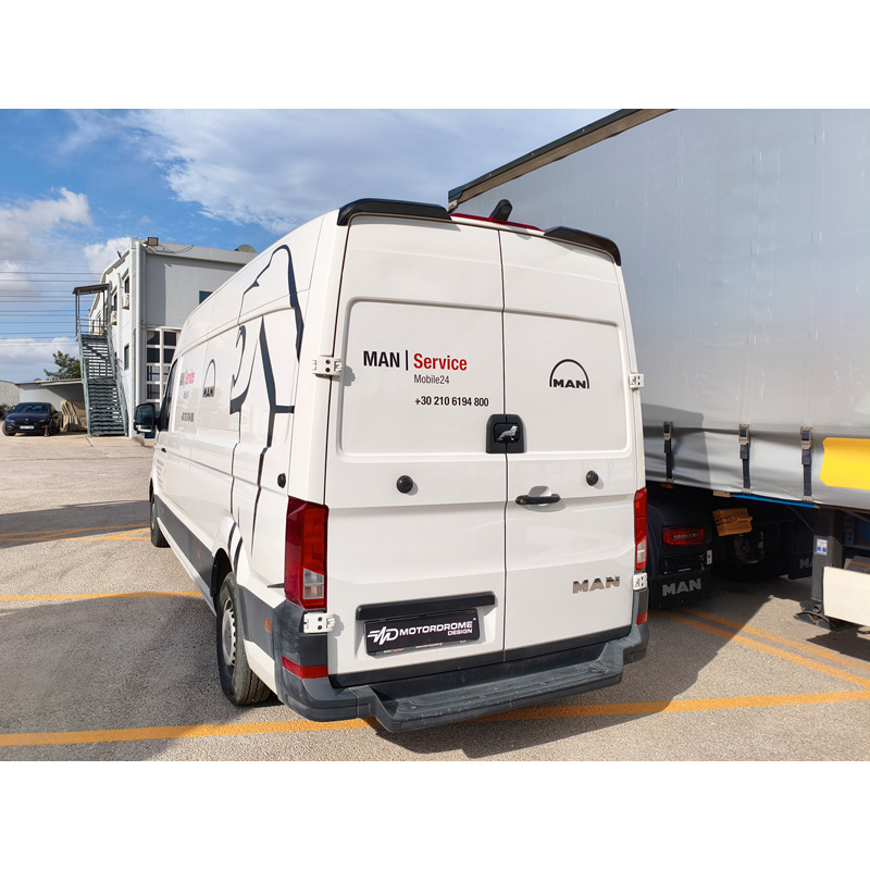 Motordrome Roof spoiler V.2  Volkswagen Crafter II (H2) 2016- & MAN TGE (H2) 2017- (PU)