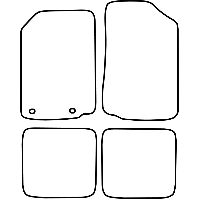 Set velour car mats  Volkswagen Golf II / Jetta II 1983-1992