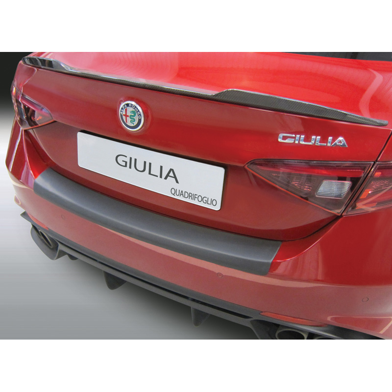 ABS Achterbumper beschermlijst  Alfa Romeo Giulia Quadrifoglio 2016- Zwart