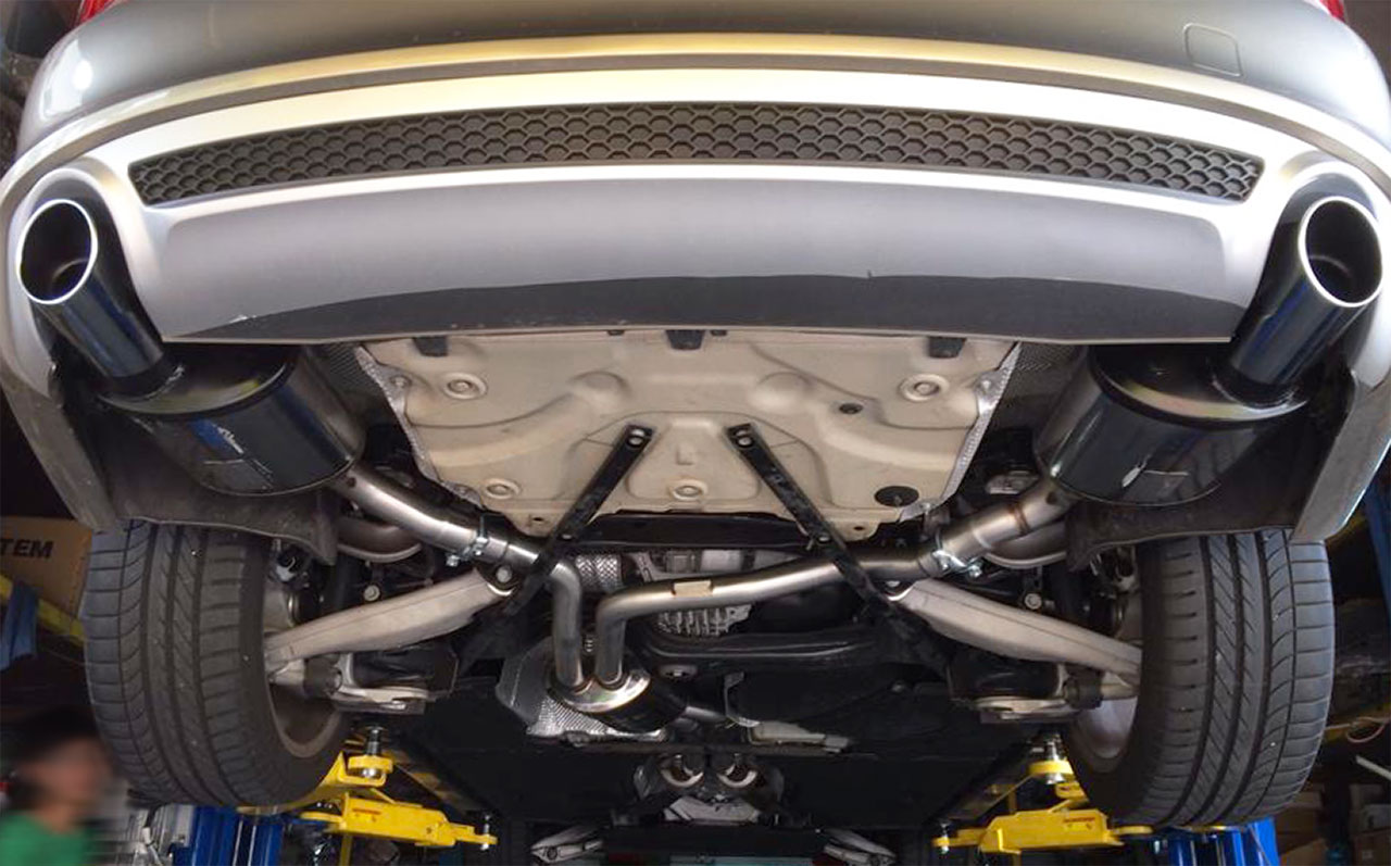 AUDI A6 C7 4G (Sedan + Avant) QUATTRO 3.0 BiTDI V6 (313 Hp) 2012 -> 2014 Rear exhaust Left O100