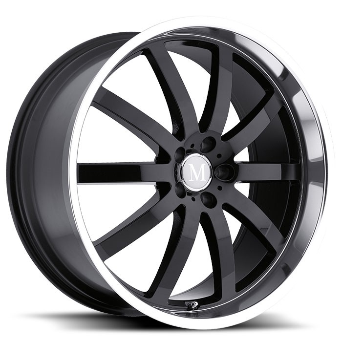 Velgen Mandrus Wilhelm 20x8,5 5x112 ET32 Glanzend Zwart + Machin
