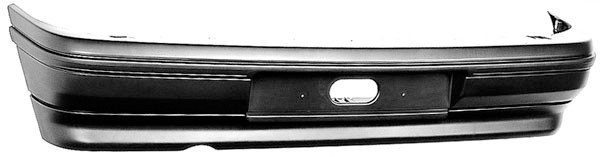 AchterBumper CLIO, 91-96 ZWART