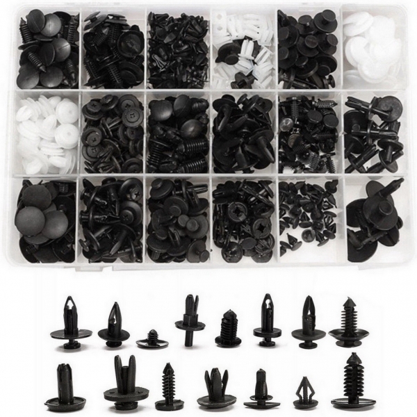 Auto Clips Plastic fasteners Kit 415 pcs