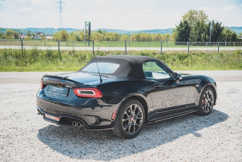 Achterzij Spoilers Fiat 124 Spider Abarth Glanzend Zwart