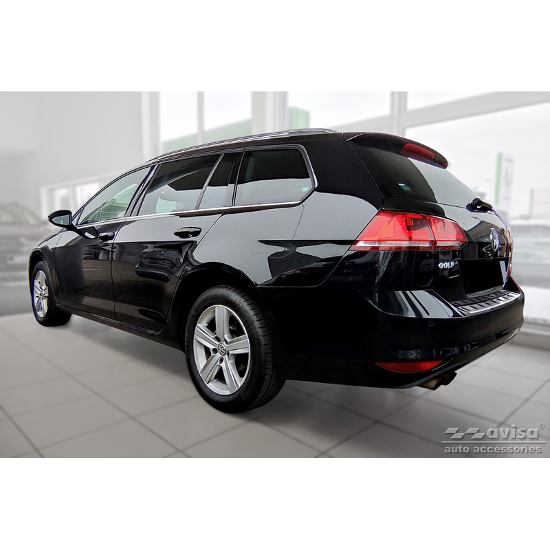 Stainless Steel Rear bumper protector  Volkswagen Golf VII Variant incl. Alltrack 2012-2017 'STRONG EDITION'