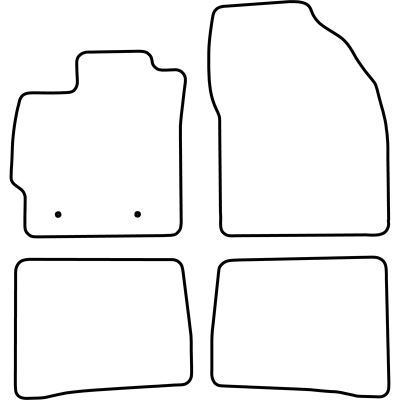 Automatten  Toyota Prius 2009-2012