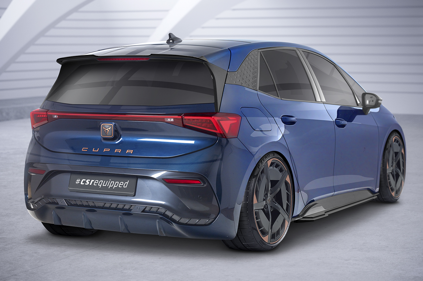 Zijskirts Cupra Born CSR Glans Zwart