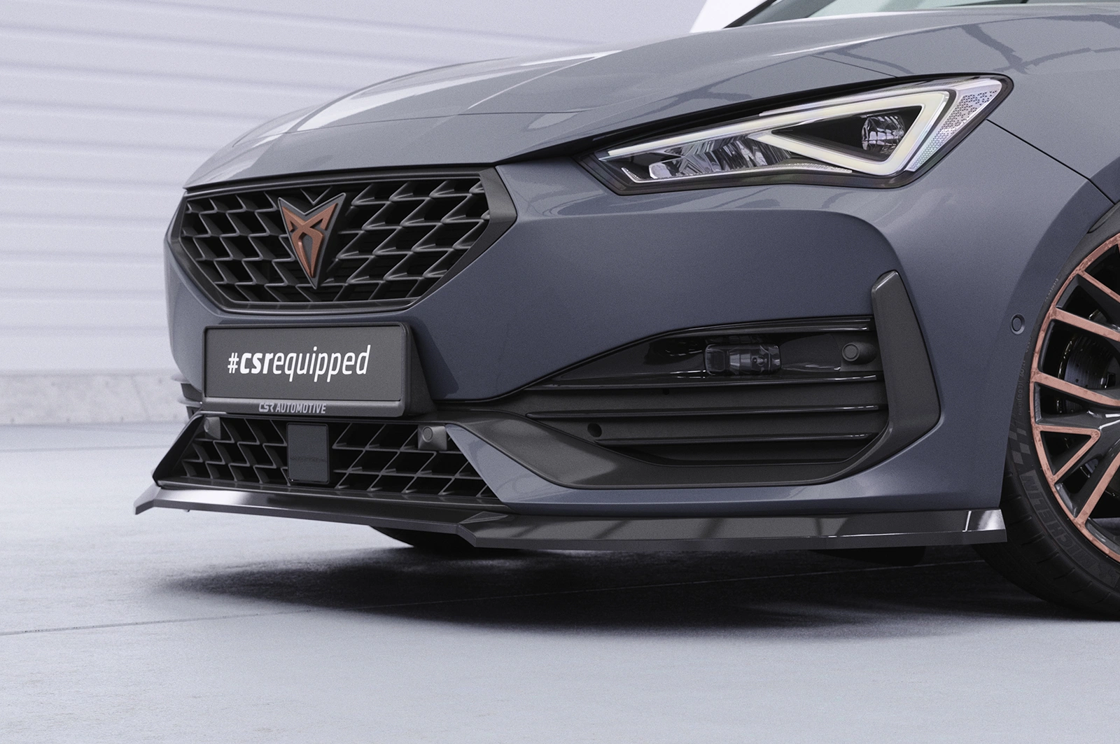 Voorspoiler Cupra Leon 4 (Typ KL) Glans Zwart van CSR Automotive (2020-)