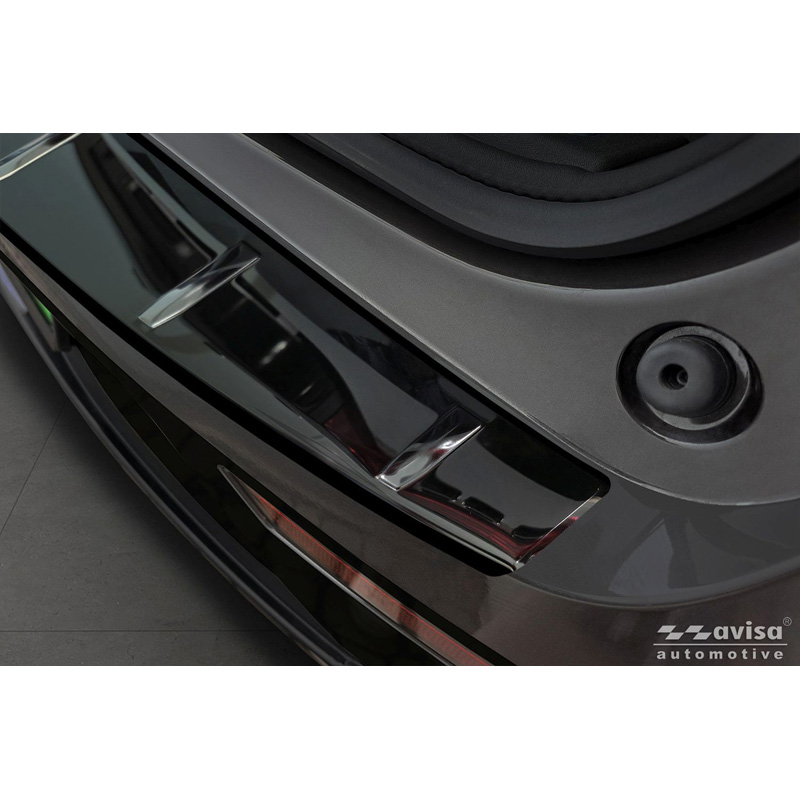 Avisa Stainless Steel Rear Bumper Protector  Volvo EX90 2022- - High Gloss Black