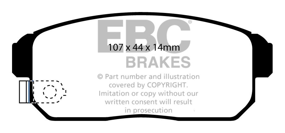 EBC Brakes SUZUKI Ignis Sport 1.5 2003-2005 Remblokken achterzij
