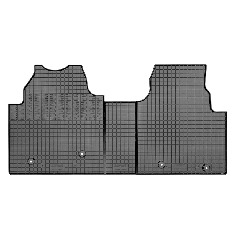 Rubber matten  Ford Tourneo Custom (V710) 2023- (3-delig + montagesysteem)