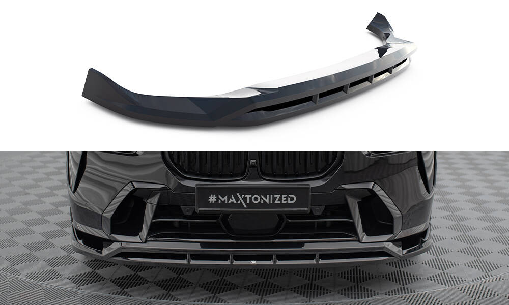 Voorspoiler BMW X7 M-Pack G07 FL Maxton Glans Zwart