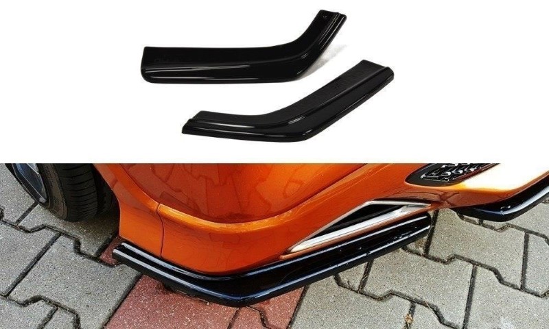 Achterzij Spoilers Honda Civic VIII Type R S/R Glanzend Zwart