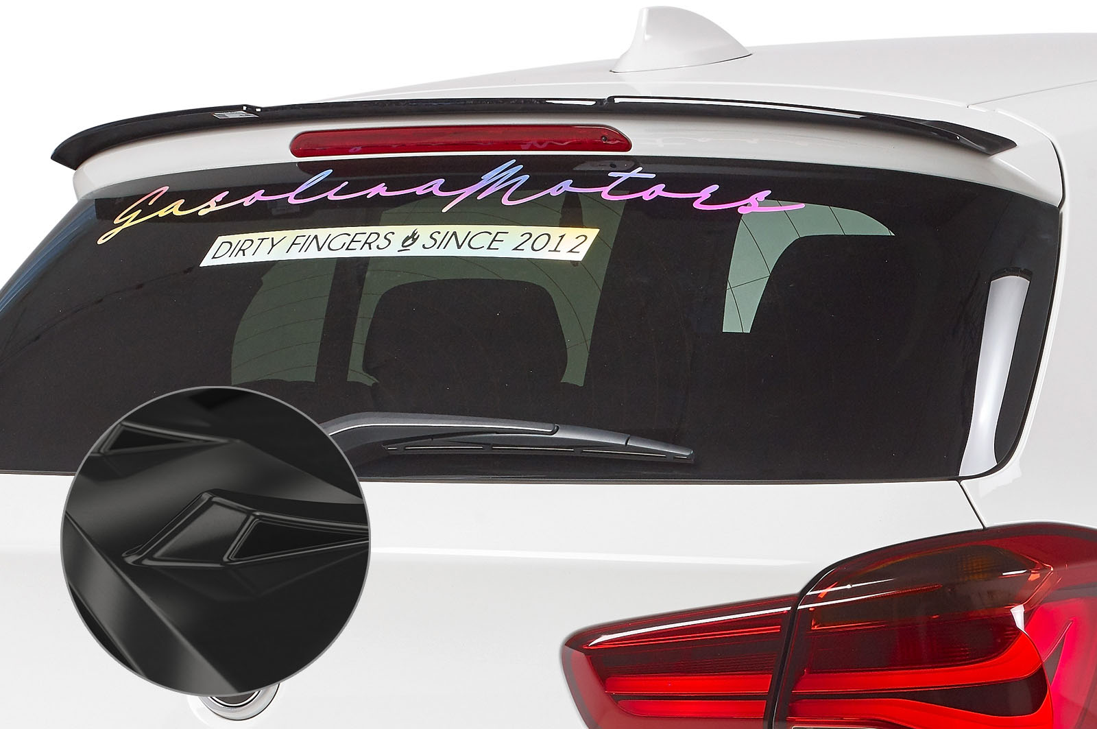 CSR achterspoiler BMW 1-Serie F20/F21 Glans zwart