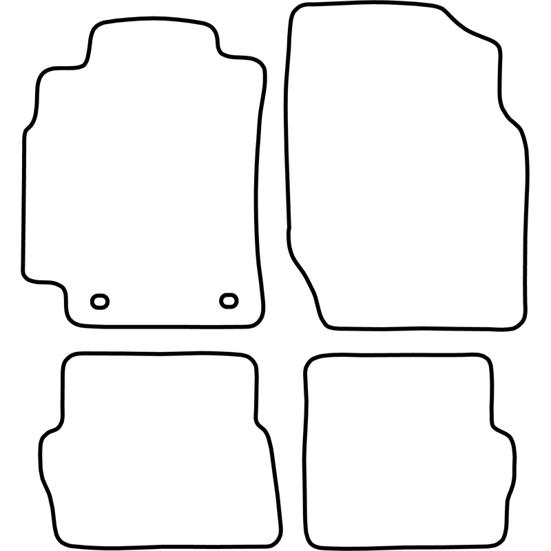 Automatten Velours  Nissan Almera 3 deurs 2000-2007
