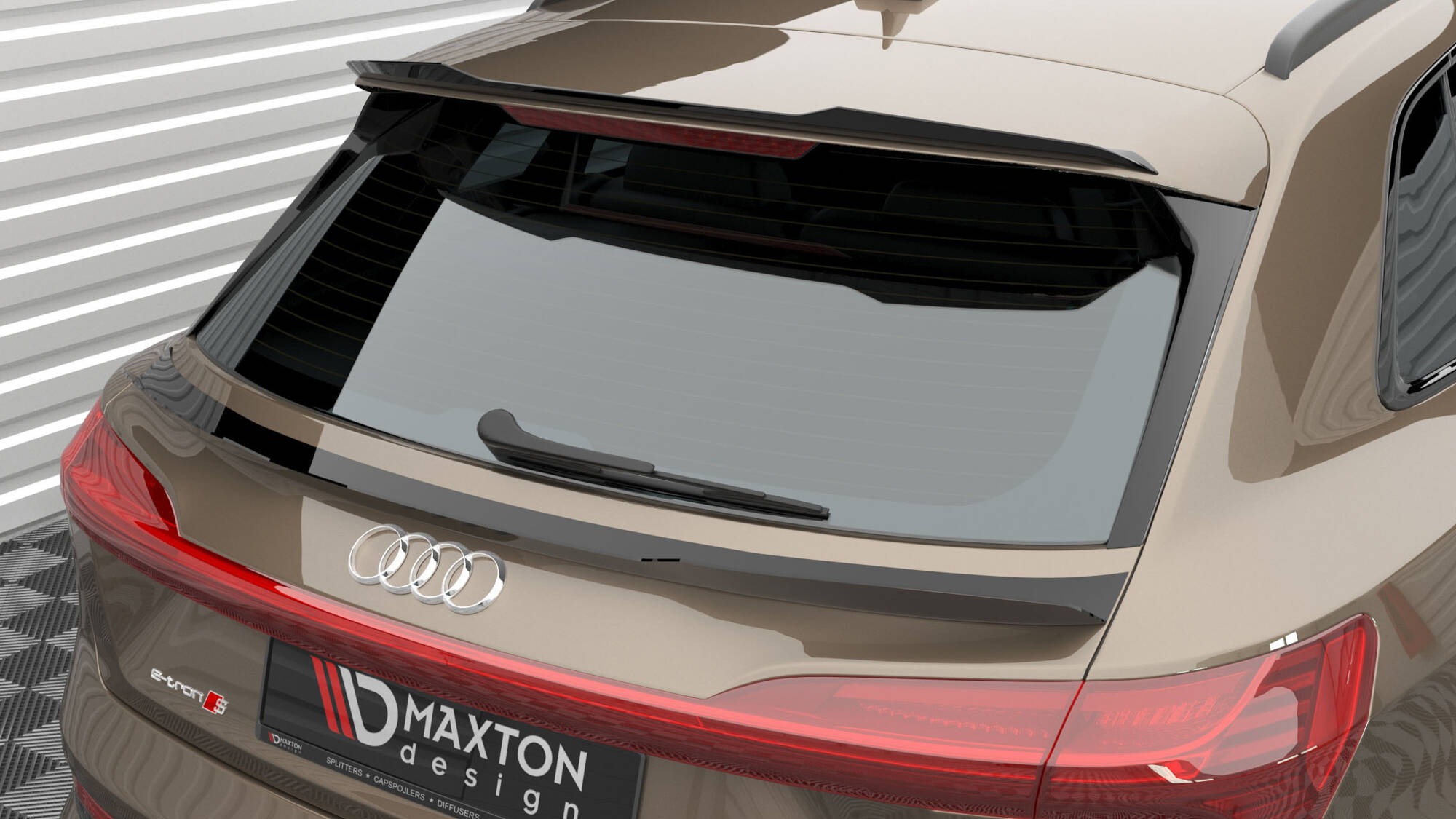 Spoiler Cap Audi e-tron Maxton Glanzend zwart