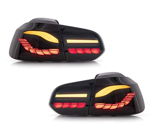 Achterlichten VW Golf VI O-LED Design Zwart