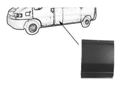 zijpaneel, lange wielbsis, links = rechts Fiat Ducato, 2002-2006