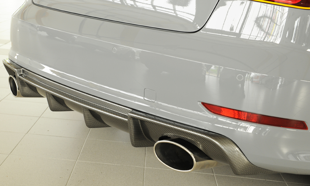 Achter Skirt Audi A3 8V 12-16 S-line Rieger Cabron Look