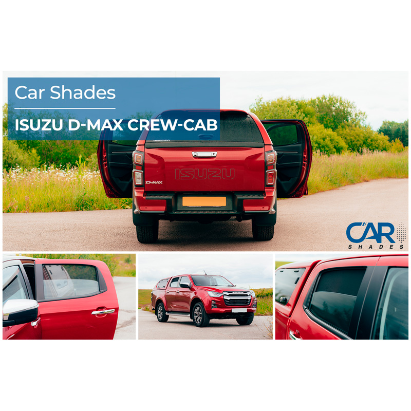 Set Car Shades (rear side doors)  Isuzu D-Max 4 doors 2019- (2-pieces)