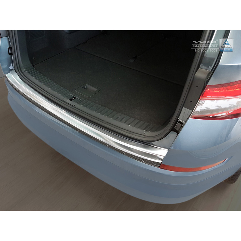 Stainless Steel Rear bumper protector  Skoda Kodiaq 2017-2021 & FL 2021-2024 Incl. RS & Scout