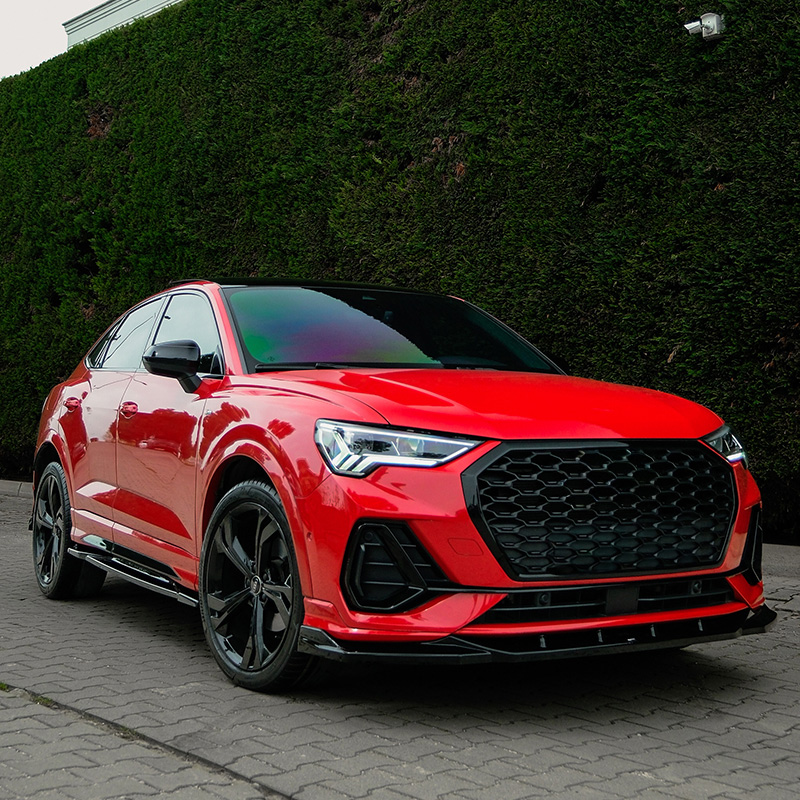 Oneway Front spoiler  Audi Q3 (F3B) S-Line & Q3 Sportback (F3N) S-Line 2019-2025 excl. RSQ3 - Gloss black