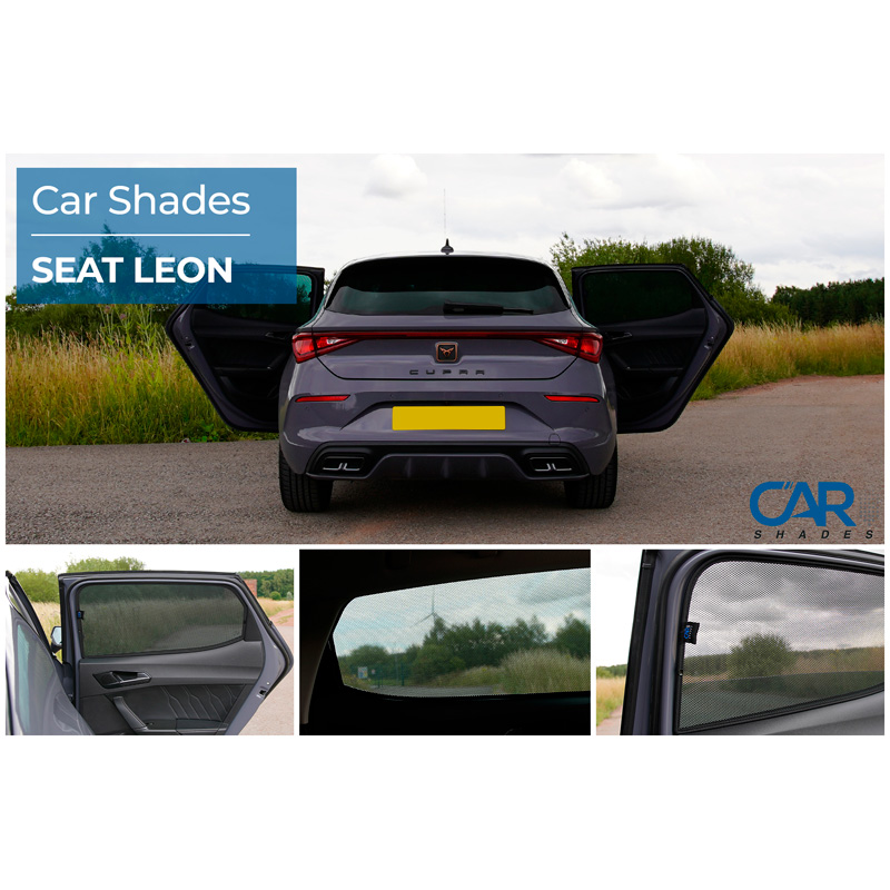 Set Car Shades (rear side doors)  Seat Leon IV HB 5-doors 2020- (2-pieces)