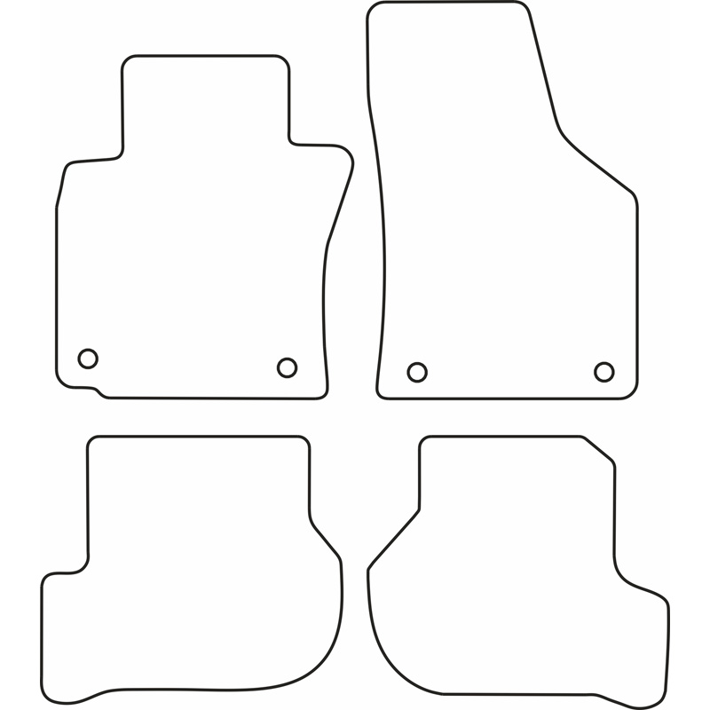 Automatten  Skoda Octavia 2004-2008