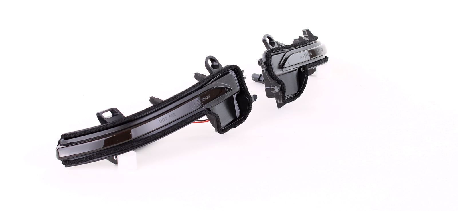 Mirror Turn Signal Lights BMW 2-Series F45 F46 13-18 X1 F48 Black LED SEQ Dynamic
