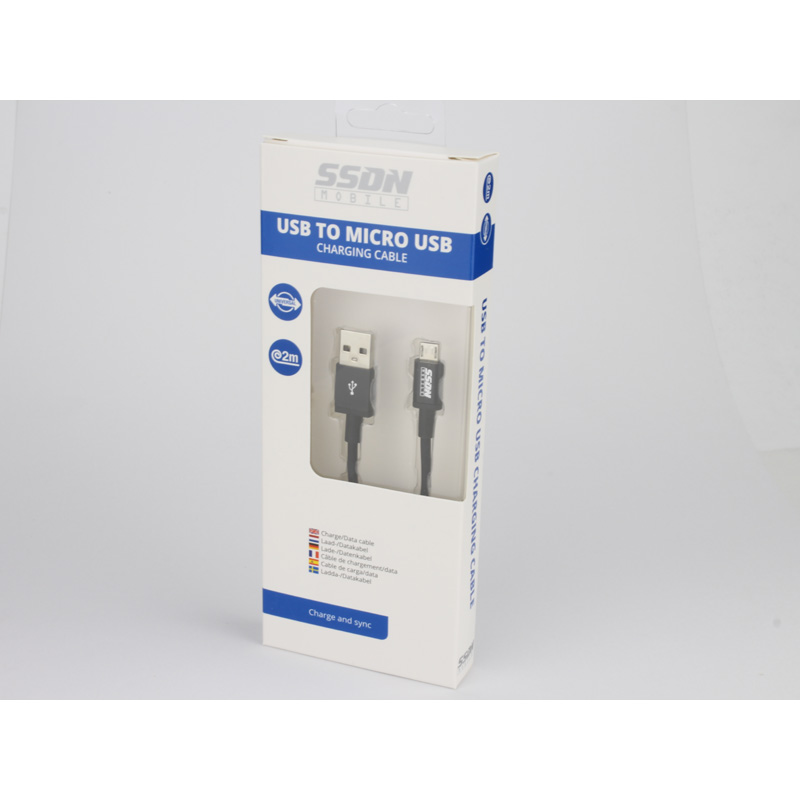 SSDN Mobile USB naar micro USB laad-/datakabel - 200cm