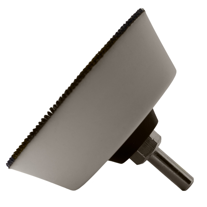 White 70mm High Profile Backing Plate For Drill (75-95mm pads)