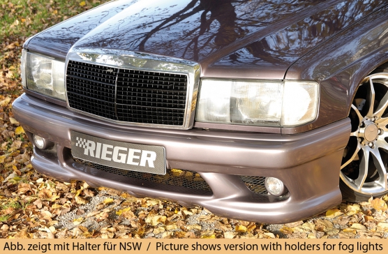 Voorbumper Mercedes W201 zonder mistlamphouders Rieger