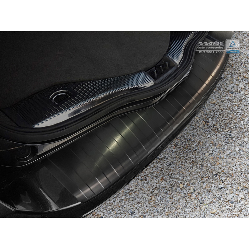 Zwart RVS Achterbumperprotector  Ford Mondeo V Wagon 2014- 'Ribs'