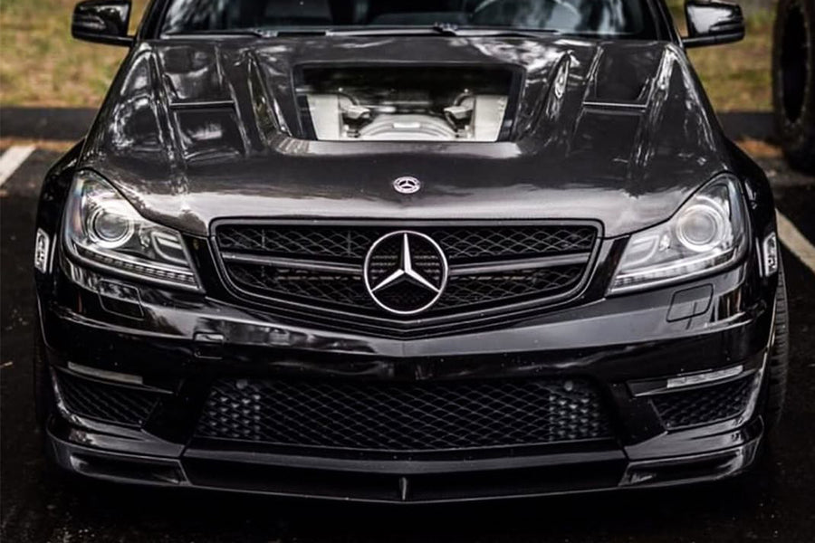 Mercedes Benz W204 C63 AMG VS Style Carbon Fiber Voorspoiler 2012-2014