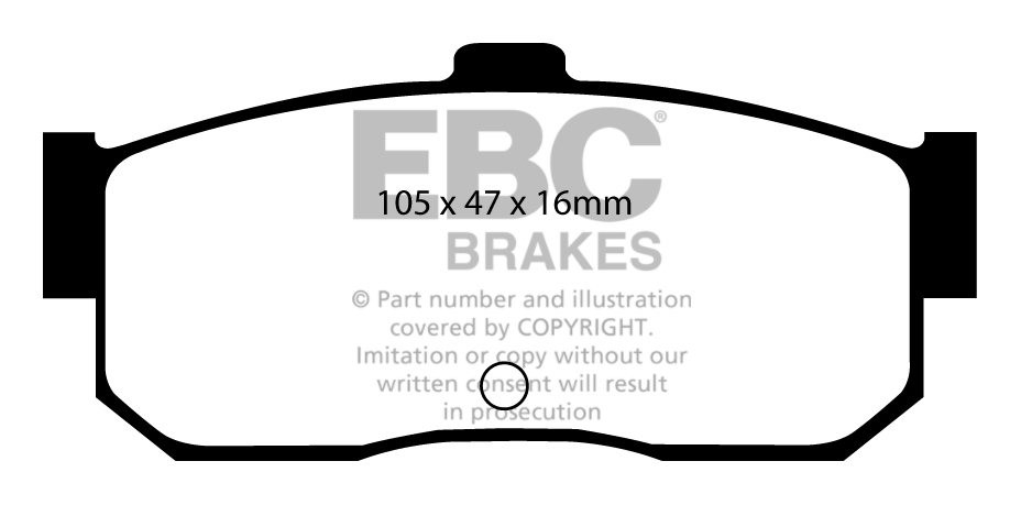 EBC Brakes NISSAN Almera 2.0 D (ABS) 98-2000 Remblokken achterzi