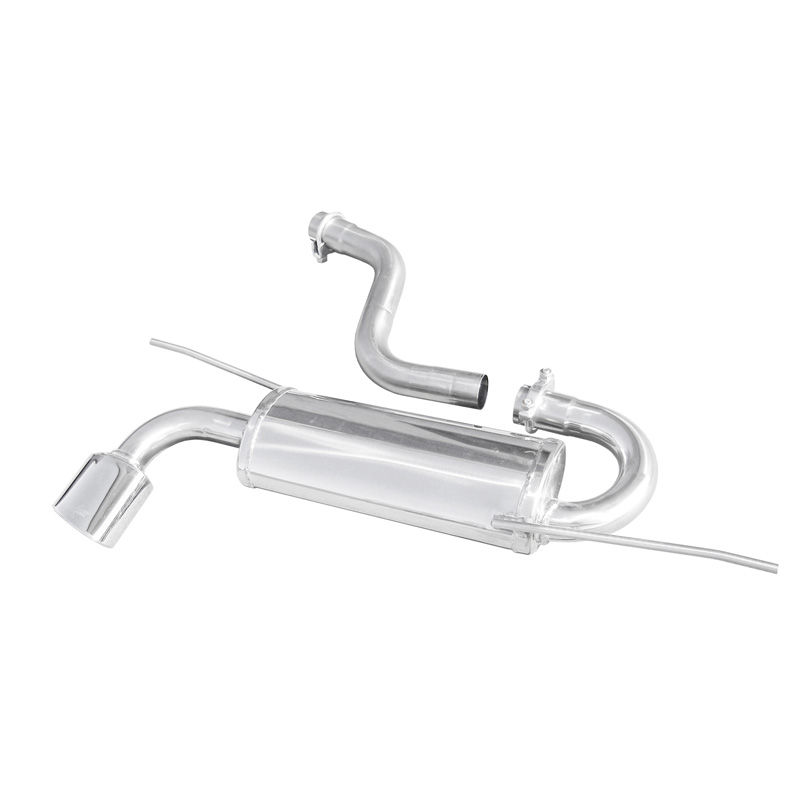 100% Inox Sport Exhaust  Volkswagen Scirocco 2.0 TDi 140hp 2008- 1x120x80mm Oblique