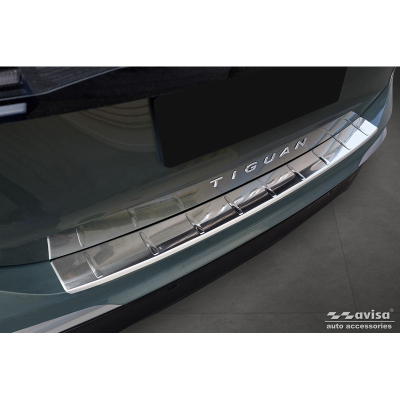 Stainless Steel Rear bumper protector  Volkswagen Tiguan (CT1) 2024- 'Ribs'