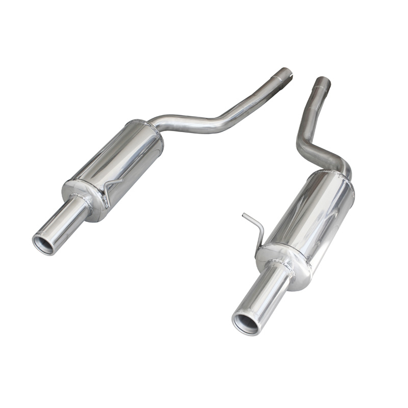 100% Inox Double Sport Exhaust  Audi RS6 4.2i V8 2002- Left/Right 80mm