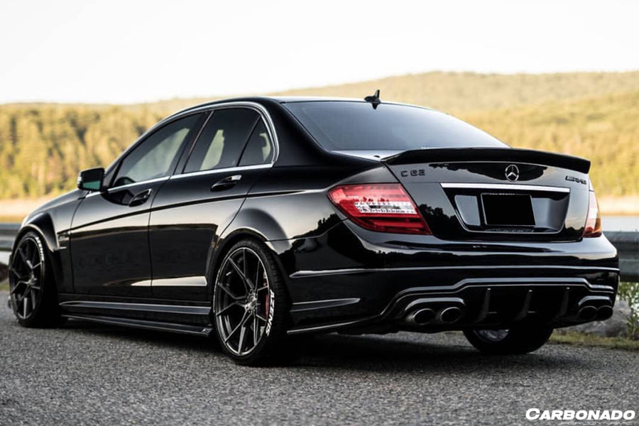 Mercedes Benz W204 C-Class C63 AMG Sedan VS Style Carbon Fiber Spoiler 2008-2014