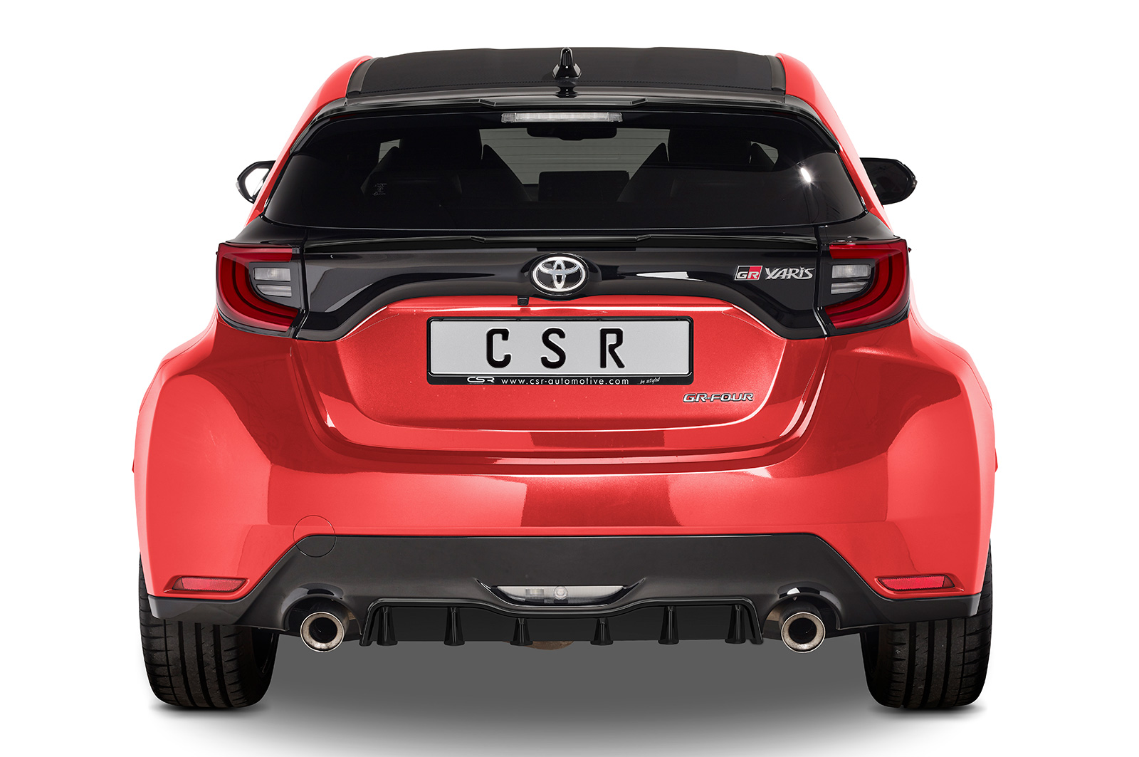 Spoiler Toyota GR Yaris (Typ XP21) CSR glans Zwart