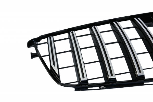 Grill Mercedes C-klasse W204 S204 GT Look Panamericanan Chroom Zwart