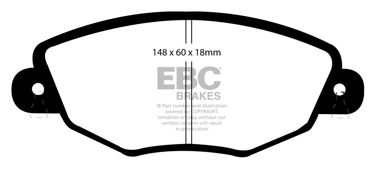EBC Brakes JAGUAR X Type 2.5 2005-2009 Remblokken voorzijde