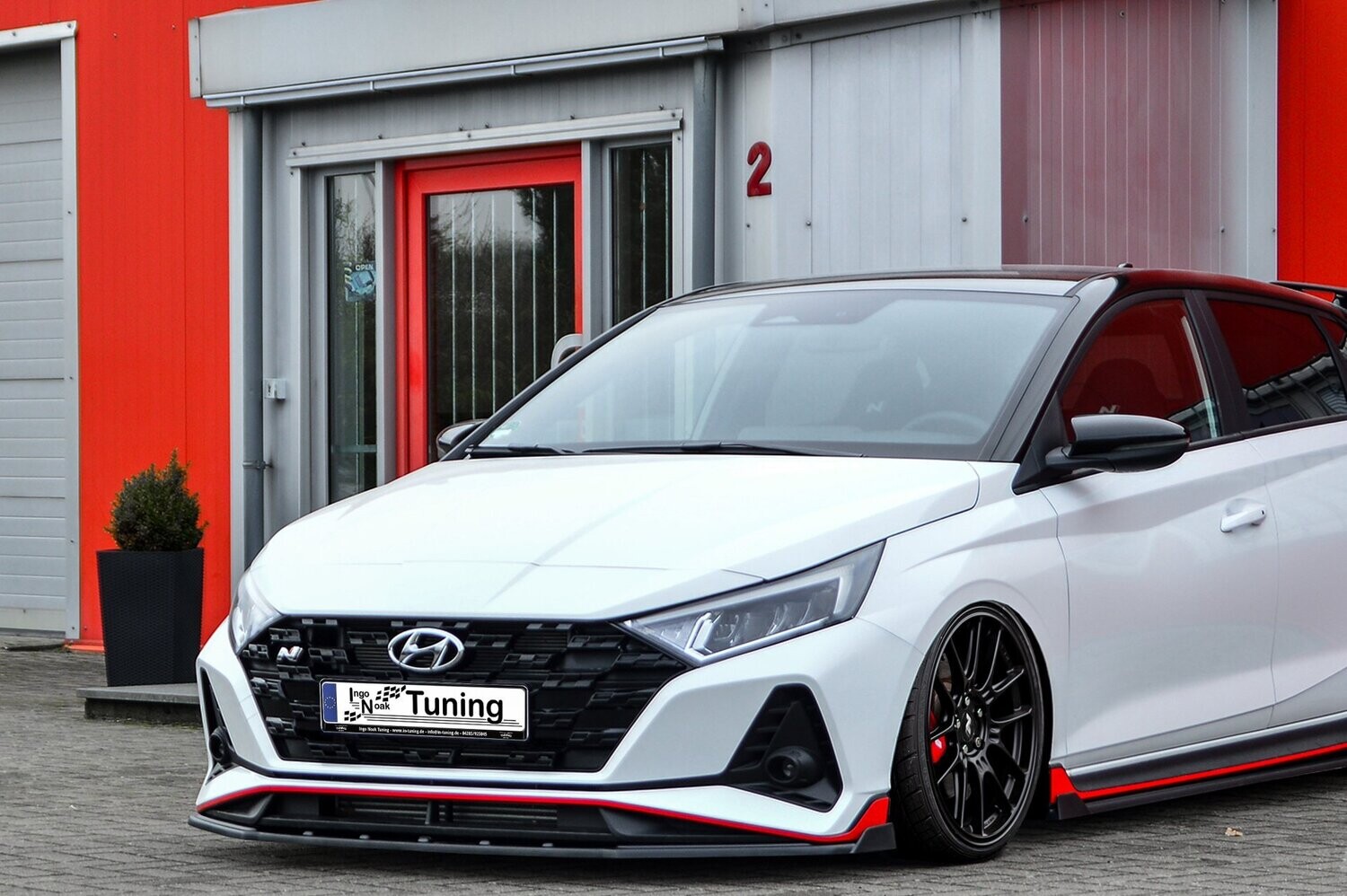 Voorspoilerlip met vleugel Hyundai I20N Performance