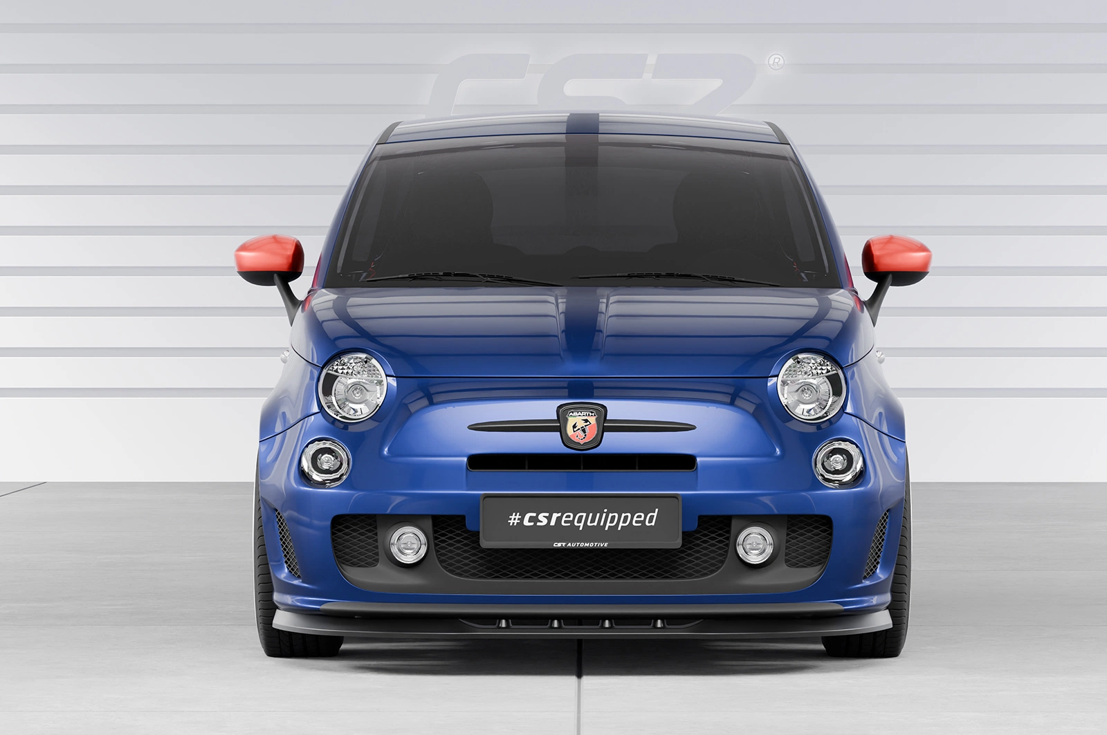 Voorspoiler Fiat 500 Abarth 595 – CSR Automotive – Glans Zwart