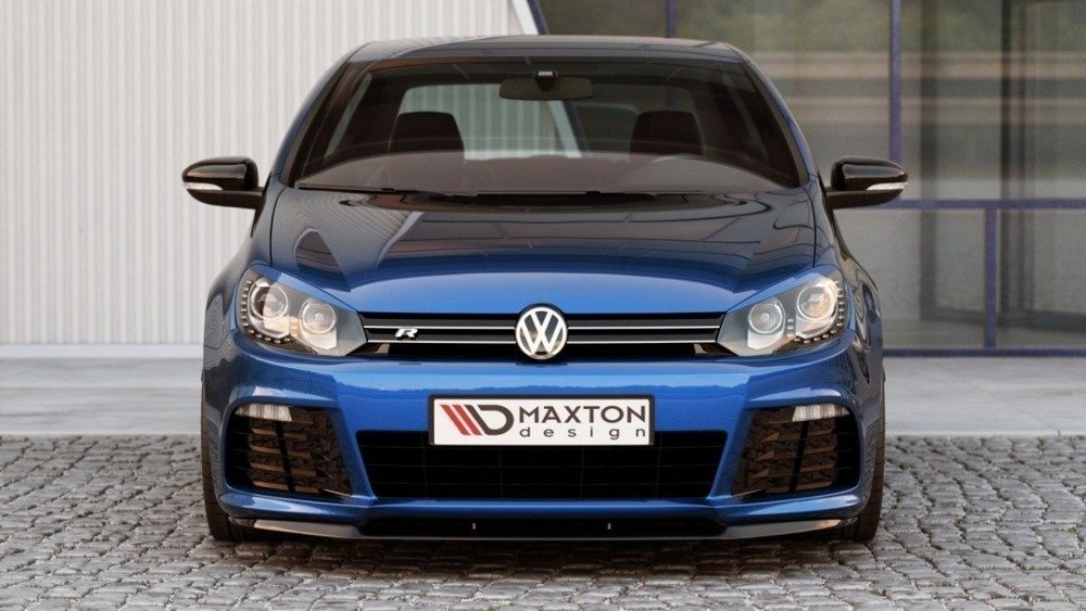 Voorspoiler VW Golf 6 R Cupra Look Glans Zwart