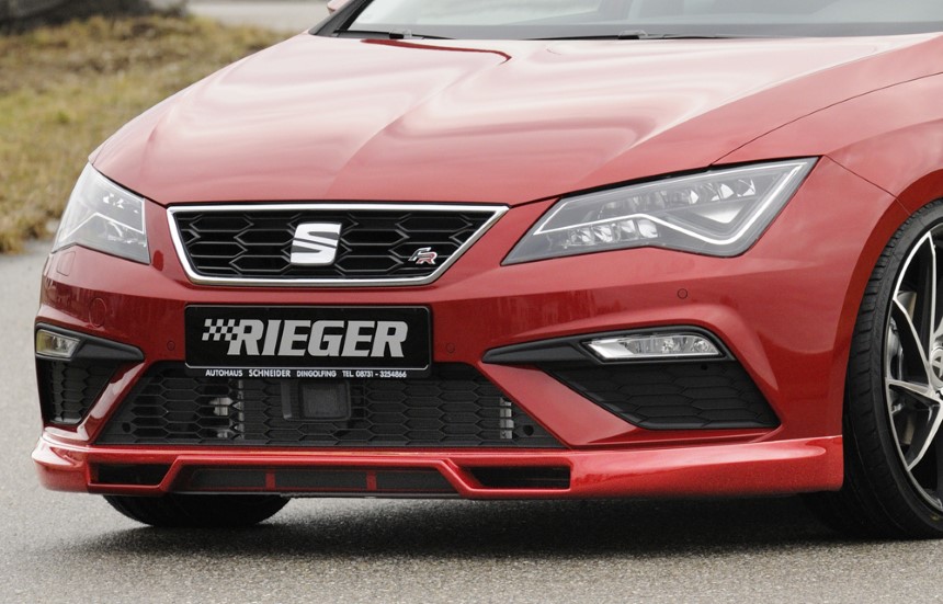 Voorspoilerlip Seat Leon FR/Cupra (5F) Rieger