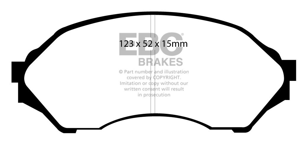 EBC Brakes Mazda 323 1.5 (BJ) 98-2002 Remblokken voorzijde green