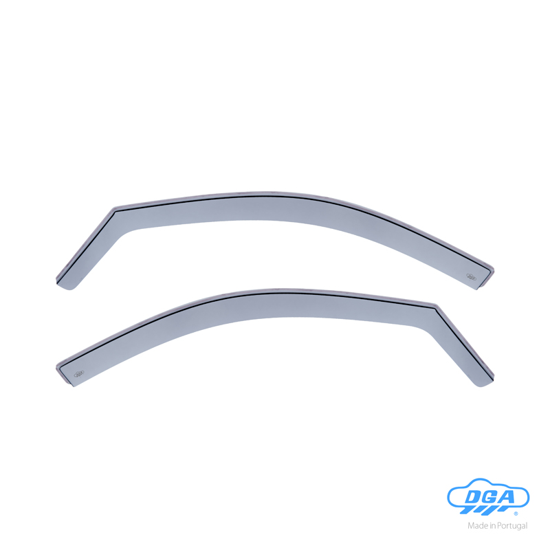 DGA Wind Deflectors  Renault Twingo III (BCM) 2014- & Smart ForFour (453) 2014- (2-pieces)